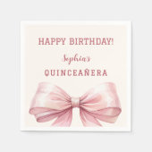 Quinceanera Serviette (Vorderseite)