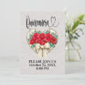 Quinceanera - Siehe Zurück Einladung (Stehend Vorderseite)