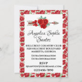 Quinceanera - Siehe Zurück Einladung (Rückseite)