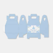 Quinceanera Silver Blue Floral Gown Geschenkschachtel (Ungefaltet)