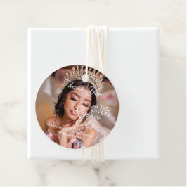 Quinceanera Skript Foto 15. Geburtstag Geschenkanhänger