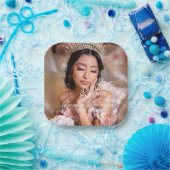 Quinceanera Skript Foto 15. Geburtstag Pappteller (Party)