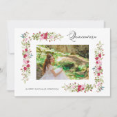 Quinceañera Spanische Whimsiktypografie Einladung (Vorderseite)