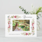 Quinceañera Spanische Whimsiktypografie Einladung (Stehend Vorderseite)