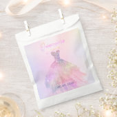 Quinceañera , Sparkle Gown, Baumwolle Candy Geschenktütchen (Ausgeschnitten)
