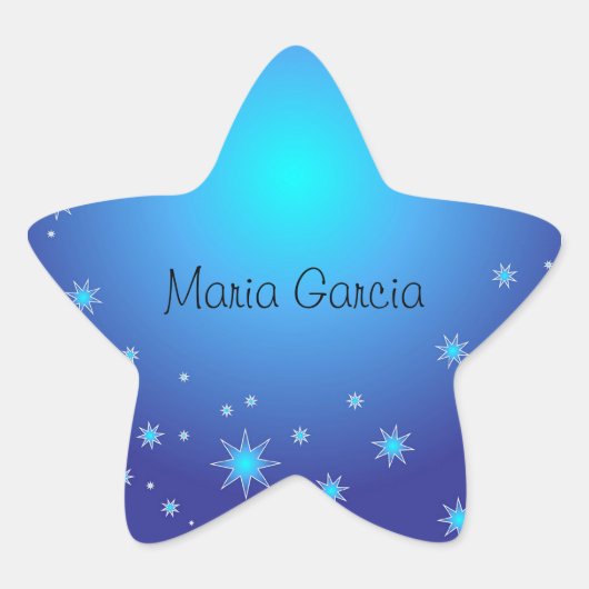 Quinceañera Star Sticker (Vorderseite)