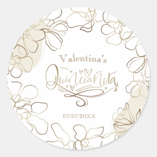 Quinceañera sticker (Vorderseite)