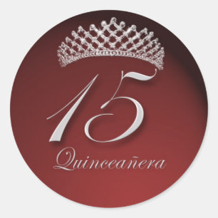 Quinceanera Stickers mit Tiara