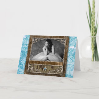 Quinceanera Sweet Sixteen Foto-Einladung Stern Einladung