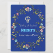 QUINCEANERA TAG DER TOTEN EINLADUNG (Vorderseite)