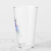 Quinceañera Tall Glass Gastgeschenk Personalisiert Glas (Links)