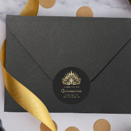 Quinceañera Tiara Crown UAWG Umschlag Aufkleber