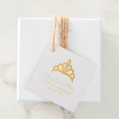 Quinceañera Tiara Foil Geschenkanhänger (Mit Box)