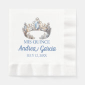 Quinceanera Tiara Serviette (Vorderseite)