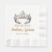 Quinceanera Tiara Serviette (Vorderseite)