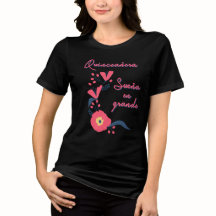 Quinceañera Träumt in Großem Floral T-Shirt
