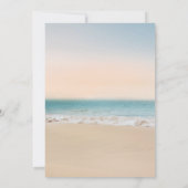 Quinceañera Tropical Beach Party Einladung (Rückseite)