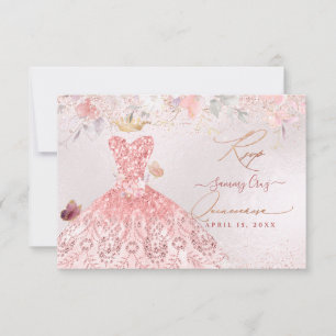 Quinceanera UAWG Blush Pink Dress Save The Date