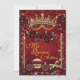 Quinceañera und Party Einladungen des Bonbon-16