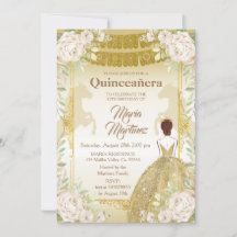 Quinceanera Weiß und Gold mexikanische Geburtstag