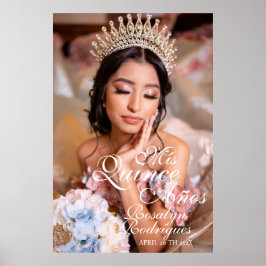 Quinceanera Welcome script Foto 15. Geburtstag Poster