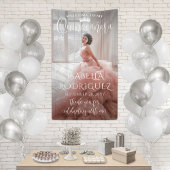 Quinceañera Willkommen & Vielen Dank Grosses moder Banner