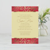 Quinceañera Wirbel für alle Farbgrenzen Einladung (Stehend Vorderseite)