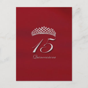 Quinceañera zum 15. Geburtstag Postkarte