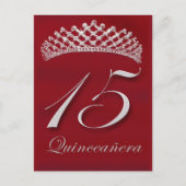 Quinceañera zum 15. Geburtstag Postkarte (Vorderseite)