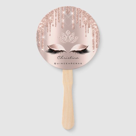 Quinceañeras Sweet 16. Brautparty Rose Funkelnd Fächer