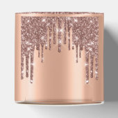 Quinceañeras Sweet 16. Bridal Rose Glitzer Geschenkschachtel (Oben)