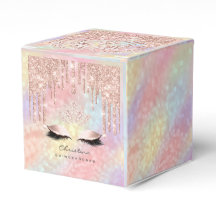 Quinceañeras Sweet 16. Bridal Rose Tropfen Hologra