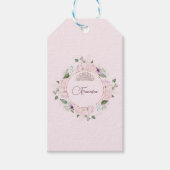 Quincearnera Rose Rosa Geschenkanhänger (Vorderseite)