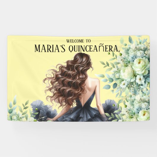 Quinceñera, 15. Geburtstagsfeier Banner (Horizontal)