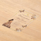 Quincenera-Einladung auf Spanisch Boho Acryleinladungen (Ablage )
