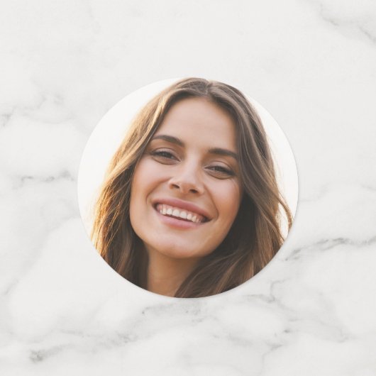 Quinceñera Fotos & Gold Crown Mis XV Chic Modern Konfetti (Klein Vorderseite)