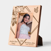 Quinceñera Mis XV 15 Geätzte Rahmen