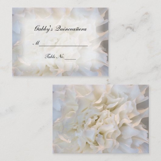 Quinceñera-Platzkarte Platzkarte (Vorne/Hinten)