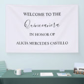 QUINCENIERA BIRTHDAY BANNER (Messe)