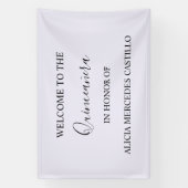 QUINCENIERA BIRTHDAY BANNER (Vertikal)