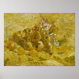 Quinces Lemons Birnen Trauben von Van Gogh Poster