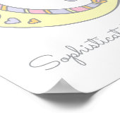 Quincey Monogram Art Girls Name und Bedeutung Post Poster (Ecke)