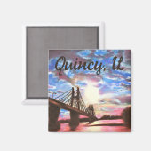 Quincy Bridge Magnet (Vorderseite/Rückseite)