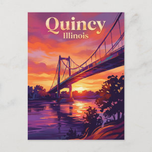 Quincy, Illinois Illinois Postkarte