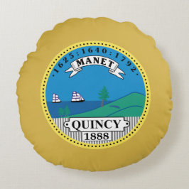 Quincy MA Outdoor Pillow Rundes Kissen