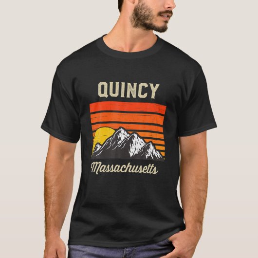 Quincy Massachusetts Heimat City Staat USA T-Shirt (Vorderseite)