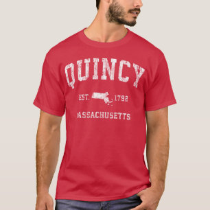 Quincy Massachusetts Ma Sportartikel Geschenk T-Shirt
