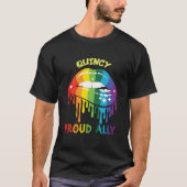 Quincy Proud Ally Lgbtq Massachusetts Pride Ma Say T-Shirt (Vorderseite)