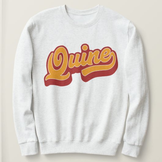 Quine, Doric Dialect Sweatshirt, Scottish Sweatshirt (Design vorne)