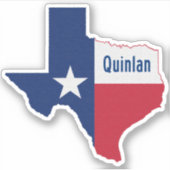 Quinlan Texas Aufkleber (Vorderseite)